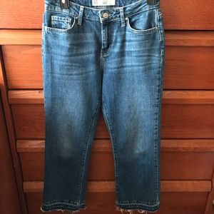 Topshop dree cropped flare jeans